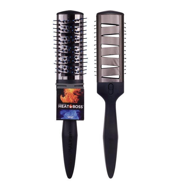 Cricket Centrix Heat Boss Vent Hair Brush Ceramic Tourmaline Ionic Bristle Anti-Static Hairbrush for Blow Drying Styling All Hair Types