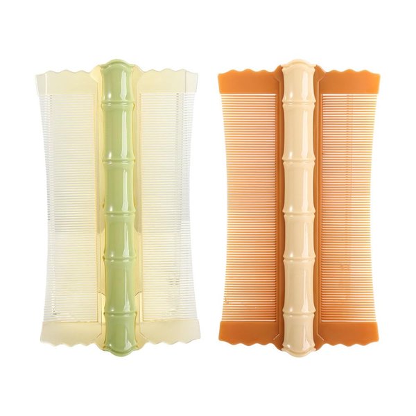 Leadigol Women Hair Comb Double-Side Combs,Wallet Comb,Head Wooden Hair Combs Head Massage Comb,Hair Styling Tool Narrow Fine Tooth Hair Accessories Handle Hair Brush