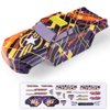 HAIBOXING Brushless 1/16TH RC Cars Spare Parts, RC Trucks Body Shell Yellow & Purple Apply to 16890A,4 X4 Race S-Truck Body(M16820)