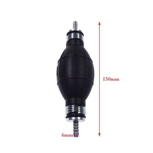 JRL Fuel Pump Fuel Line Hand Primer Bulb 6mm 1/4‘’ inch Rubber fit for Car/Boat/Marine/Motorcycle 9001080A