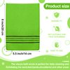 12 Pieces Korean Body Scrub Exfoliating Cloth Italy Towel Korean Style Exfoliating Mitt Korean Style Scrubbing Cloth Bath Body Exfoliating Scrub Towel(Yellow, Green, Blue, Pink, Small)