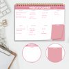Weekly Planner Notepad - 7" x 10" Weekly Pad Organizers Habit Tracker Journal for Man & Women, 52 Sheets, 100gsm Paper, Undated Weekly To Do List Notepad with Your Life, Pink