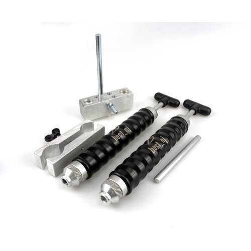 2 x 45 Milliliter Aluminum Twin Dual Injector Mixing Set for Soft Plastic Fishing Lure Mold