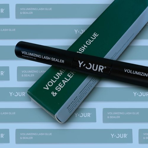 Y’OUR Voluminizing Lash Glue & Sealer - Falsies False EyeLashes and Clusters Adhesive & Seal, Waterproof & Long Lasting Enhancers, Natural Looking, No Irritation & Latex Free, DIY Extensions at Home