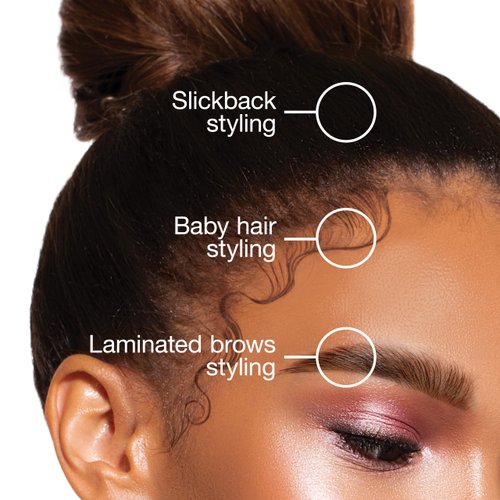 Hard Teasing Brush and Rat Tail Comb Set - Bristle Brush for Hair Edge Styling, 2 Pieces