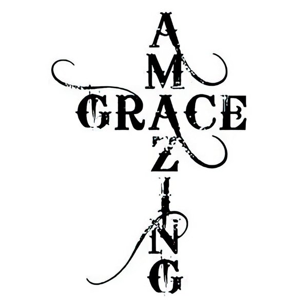 Dopetattoo 6 Sheets Temporary Tattoos Cross Grace Amazing Temporary tattoo Neck Arm Chest