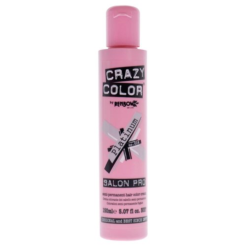 Crazy Color Crazy Color Salon Pro Semi Permanent Hair Color - 028 Platinum Hair Color Women 5.07 oz