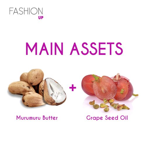 Fashion UP Mask | Ideal for Extremely Dry Hair | Shining Hair | Color Safe | Enhanced with Oil Grape Seed & Murumurú | Sulfates-Parabens Free | 7.0 Oz