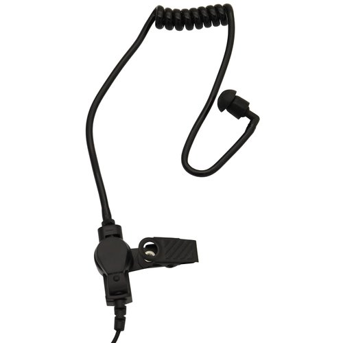 GoodQbuy 5Pcs Flexible Spring Air Tube Replacement Walkie Talkie Earphone Earpiece Coil Acoustic Air Tube for Two-Way Radio Headsets (Black)