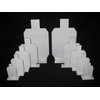 Magnum Target IDPA/ISPC Pistol ONLY & .22LR Knockovers - 3/8in. Mild Steel Targets - 10pc. Metal Plate Set (2-3", 2-4", 2-5", 2-6", 2-9")