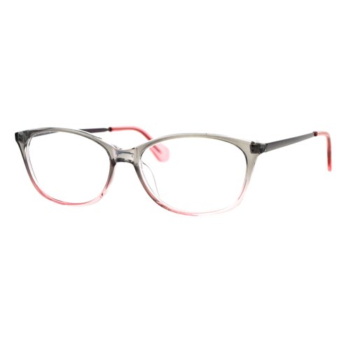 SA106 Womens Classic Mod Minimal Oval Rectangular Reading Glasses Grey Pink +1.5