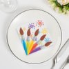 Fun Express - Artist Party Beverage Napkins for Birthday - Party Supplies - Print Tableware - Print Napkins - Birthday - 16 Pieces