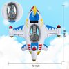Baby Pool Float Inflatable Airplane Pool Float Boat with Handle & Squirt Gun, Baby Swim Float Swimming Pool Float Kids Toddler Pool Floaties Infant Pool Float Toys for 1-4 Years Old