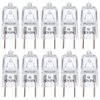Simba Lighting Halogen Light Bulb G8 T4 20W JCD Bi-Pin (10 Pack) Shorter 1-3/8" (1.38") Length for Under Cabinet Puck Lights, Kitchen Hood, Landscape Lights, Desk Lamps 120V Dimmable, 2700K Warm White