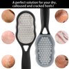2 Pcs Foot Files with Skin Catcher, Stainless Steel Foot Rasp Callus Remover Pedicure Feet Grater Foot Scrubber Dead Skin Remover for Feet