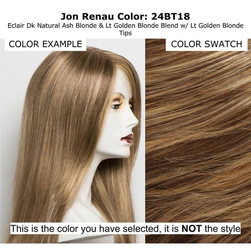 Easihair Fun Bun Hair Wrap Color 24BT18 Éclair Hairpieces Elastic Band 4" Length UpDo Ponytail Accent Synthetic Fiber Curly Wavy Locks 676a Bundle MaxWigs Hairloss Booklet