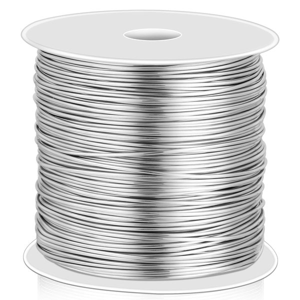 cridoz 20 Gauge Stainless Steel Wire for Jewelry Making, Bailing Wire Snare Wire for Craft and Jewelry Making
