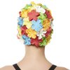 Beemo Floral Petal Ladies Bathing Swim Cap - Multi Color