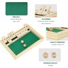 Win SPORTS Wooden Shut The Box Game - Dice Game 2 Player,Board Game,Classics Tabletop Version,Popular Pub Game,Math,Travel for Kids #9