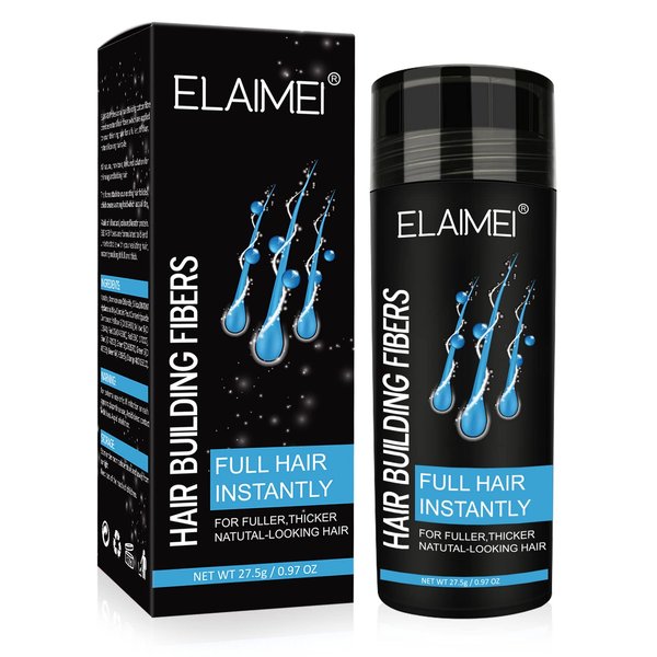 Black hair building fibers, hair bulidng fibers for instant fuller hair,Thicker & Fuller Hair - Hair Fibers For Men & Women, black fibers