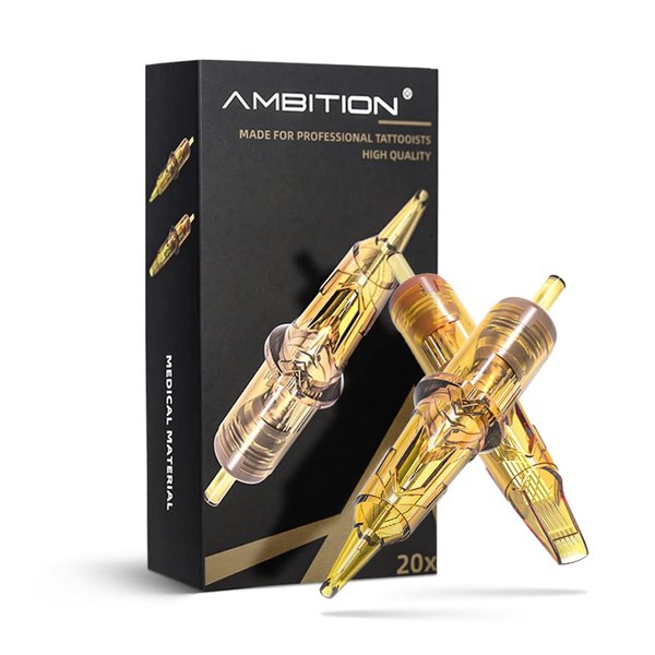 Ambition Glory Tattoo Cartridges #12 Standard 7RL Needles Disposable 20pcs 0.35mm 7 Round Liner for Rotary Tattoo Machine Supply