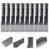 HEALLILY 10Pcs Carbon Lift Teasing Combs Plastic Salon Teasing Back Combs Black Hair Pick Comb Anti Static Portable Comb for Women Most Hair Types 1