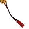JFtech XT60 Connectors Male to Female with JST Plug Connector Power Adapter for RC DJI Phantom FPV MultiRotor Aerial Camera Gimbal (Pack of 3)
