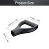 MroMax Shovel D Grip Handle, 1-1/4" Inner Diameter 32mm PVC Spade Snow Shovel Replacement Handle Garden Accessories for Digging Raking Tool Black