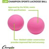 Champion Sports Lacrosse Balls (2-Pack) Pink-Pink