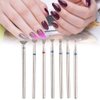 Haosie Manicure Grinding Head, 7pcs Nail Art Manicure Drill Bits, 2.35mm Nail Drill Bits Set, Nail Art Drill Bit, Nail Files Drill Bit Cuticle Drill Bit for Remove Acrylic Gel Nails Pedicure(03)