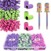 Rolybag Sanding Bands for Nail Drill Sanding Bands#80#150#240 Grits 210Pcs Color Coarse Fine Nail Sanding Bands 2Pcs Nail Drill Bits 3/32" Mandrel Bits Portable Storage Box Set