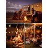 Brightown Outdoor String Lights - Globe Patio Lights 30 Ft with 30 G40 Shatterproof Bulbs, Waterproof Connectable Dimmable Commercial Hanging Lights for Backyard, Bistro, Porch, Cafe, Deck