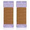 Hair Ties Brown Nylon Hair Rubber Bands for Women Girls Fine Medium Beauty Hair Elastics, Skinny Ponytail Holder Snag Free No Damage No Breakage 2mm 80 Pcs JASVERLIN (Light Ash Brown)