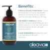 Aleavia Citrus & Sea Kelp Microbiome Friendly Hand Wash – Microbiome Friendly Cleanser – Vegan, Plant-Based Formula Packed with Prebiotics – 8 oz.