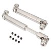 2Pack ShareGoo Universal Stainless Steel Centre Drive Shaft Dogbone 110mm-155mm Upgrade Compatible with Tamiya RC4WD D90 SCX10 SCX0016 Off-Road RC Crawlers Car