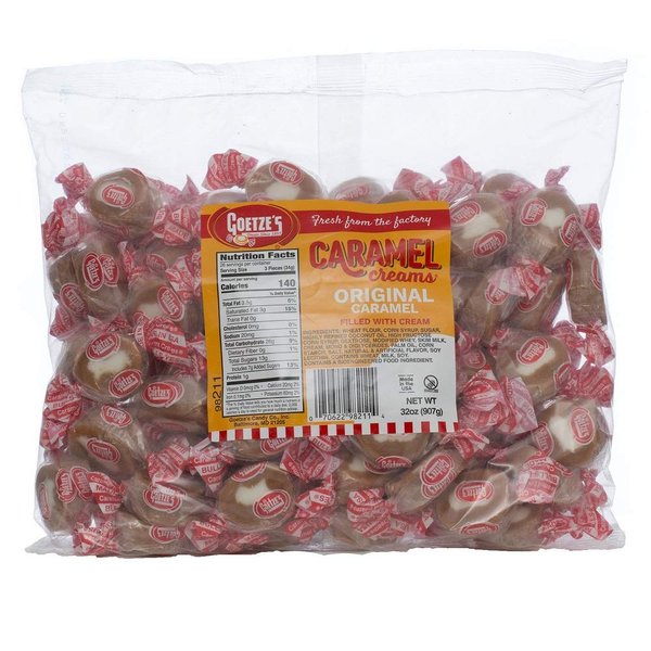 Goetze's Candy Vanilla Caramel Creams - 2 Pound Bag (32 Ounces) - Fresh from the Factory