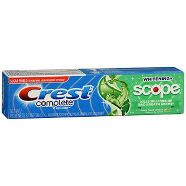 Crest Complete Whitening + Scope Fluoride Toothpaste Minty Fresh - 2.7oz
