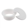 HJGarden 2PCS 1-1/2inch / 38mm Desk Grommet Wire Cord Cable Grommets Hole Cover for Office PC Desk Cable Cord Organizer Plastic Cover, White