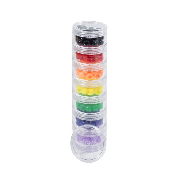 GMS 7 Day Stackable Pill Case for Organizing Medication, Supplements, and Vitamins | Durable Plastic Weekly Pill Organizer, Great for Travel | Small (Clear)