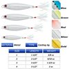 Dr.Fish 5 Pack Saltwater Jig Spoons Metal Jigs Surf Fishing Jigs Assortment Casting Diamond Vertical Jigs for Walleye Striper Bass Trout Freshwater Saltwater Fishing Jig Spoons Fishing Lures 9/10oz