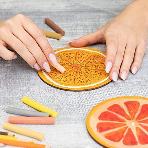 DIY Coasters - MDF Plain Wooden Coasters in Mixed Shapes - Cutouts for Painting, Wooden Craft Board for Resin Art & Fluid Art, Decoupage, Mandala Art, Pyrography - Set of 20