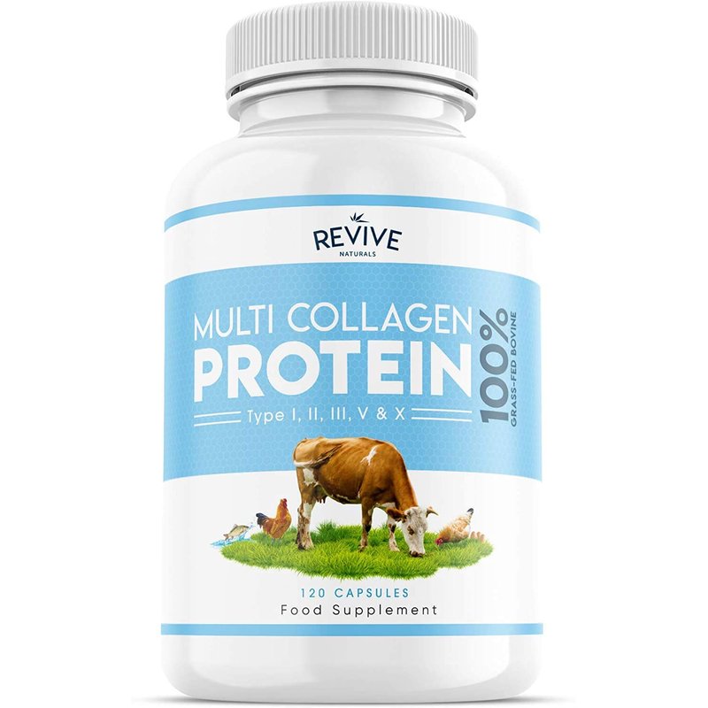 Revive Naturals Multi Collagen Protein Capsules - Types I, II, III, V ...