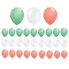 Neo LOONS® 10" Pastel White & Mint Green & Coral Premium Latex Balloons - Great for Kids, Adult Birthdays, Weddings, Receptions, Baby Showers, Water Fights, or Any Celebration, Pack of 30