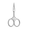 Small Precision Scissors, 3.5 Inch Multi-Purpose Vintage Beauty Grooming Kit for Facial Hair, Eyebrow, Eyelash, Beard,with PU Cover (Silver)