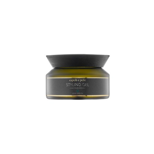 capelli e pelle Hair Gel - All Natural, Strong Hold Hair Gel, Firm Hold, Medium Shine, Hydrating Hair Gel, Styling Gel for Everyday Use, Natural Styling Hair Products, 200ml