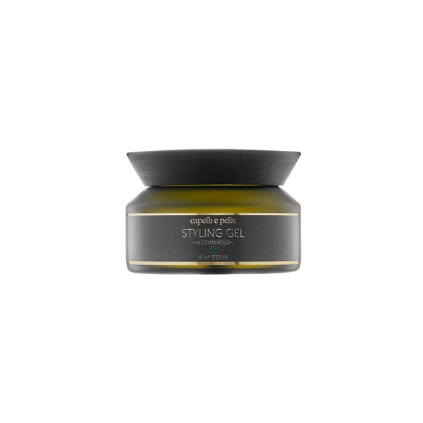 capelli e pelle Hair Gel - All Natural, Strong Hold Hair Gel, Firm Hold, Medium Shine, Hydrating Hair Gel, Styling Gel for Everyday Use, Natural Styling Hair Products, 200ml