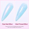 AIMEILI Pearl Gel Nail Polish, Shimmer Mermaid Nail Gel Soak Off U V Gel Polish - (170) 10ml