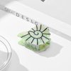 Novelty Conch Hair Clip,Acetate Claw Clips,Hair Clips for Women,Green