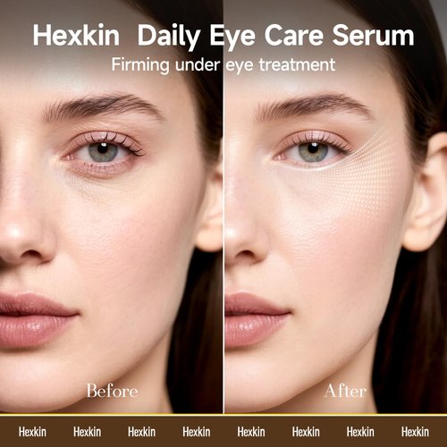 Camellia Concentrate Eye Serum Oil - 0.5 Fl Oz, Natural Dark Circle Treatment, Anti-Aging, Wrinkle Reduction, Brightens, Nourishes, Smooths Under-Eye, Dropper