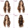 Zfchsyh 26" Body Wave Lace Front Wigs Human Hair Pre Plucked With Baby Hair 13x4 HD Lace Front Wigs Human Hair 180% Density Highlight Body Wave Lace Frontal Wigs Human Hair Glueless Wigs